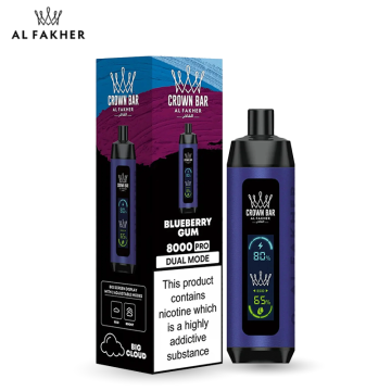 AL FAKHER CROWN BAR PRO 8000 PUFFS DISPOSABLE VAPE 5CT/DISPLAY